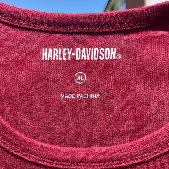 Harley Davidson Burgundy Tank - Picture 4 of 4